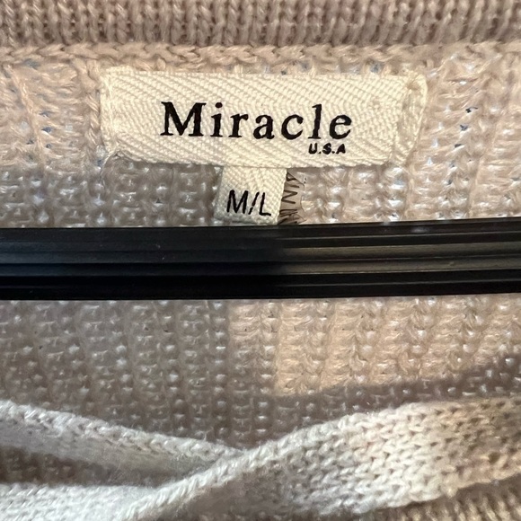Miracle Cream Sweater with Bell Sleeves Size L - Picture 2 of 4